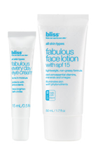 bliss fabulous lotion and eye cream