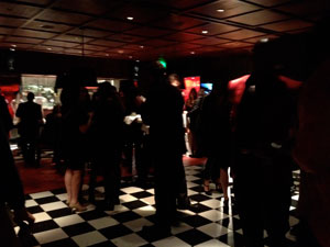 interior shot of the primary wave party at the sls hotel grammy weekend 2012