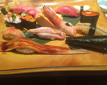 sushi midori shibuya mark city assorted sushi set