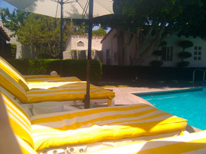 viceroy hotel palm springs poolside lounge chair